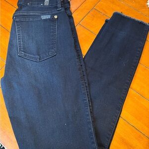 Seven for all mankind dark wash blue jeans